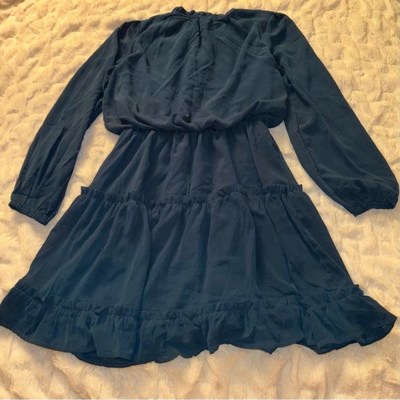 Shein Navy Blue Long Sleeve Dress - Picture 1 of 4